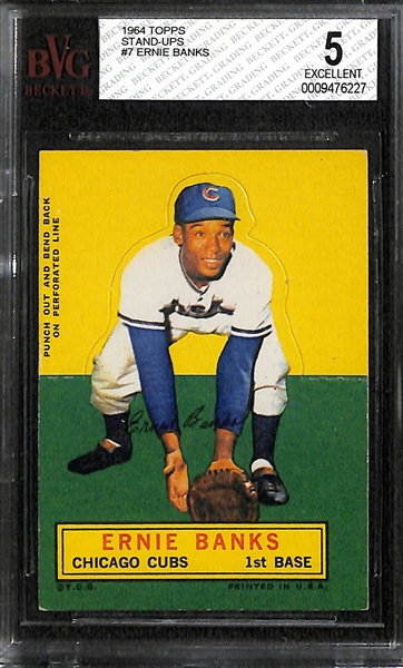Ernie Banks & Willie Mays 1964 Topps Stand Ups BVG